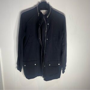 Wilfred Dark Jacket with Silver Accents